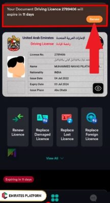 Renew Driving License Abu Dhabi Via TAMM App