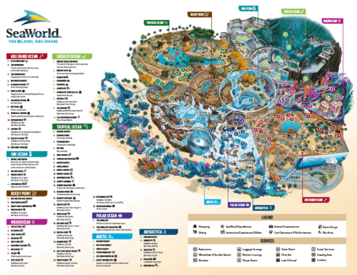 SeaWorld Abu Dhabi Map