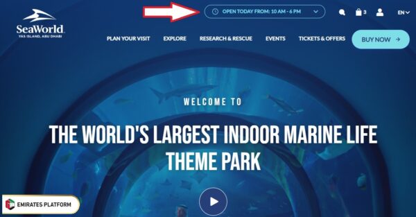 SeaWorld Abu Dhabi Opening Hours Check