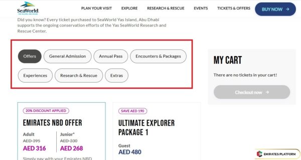 SeaWorld Abu Dhabi Ticket Prices Check