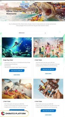 Steps to book Yas Island Water Park Ticket